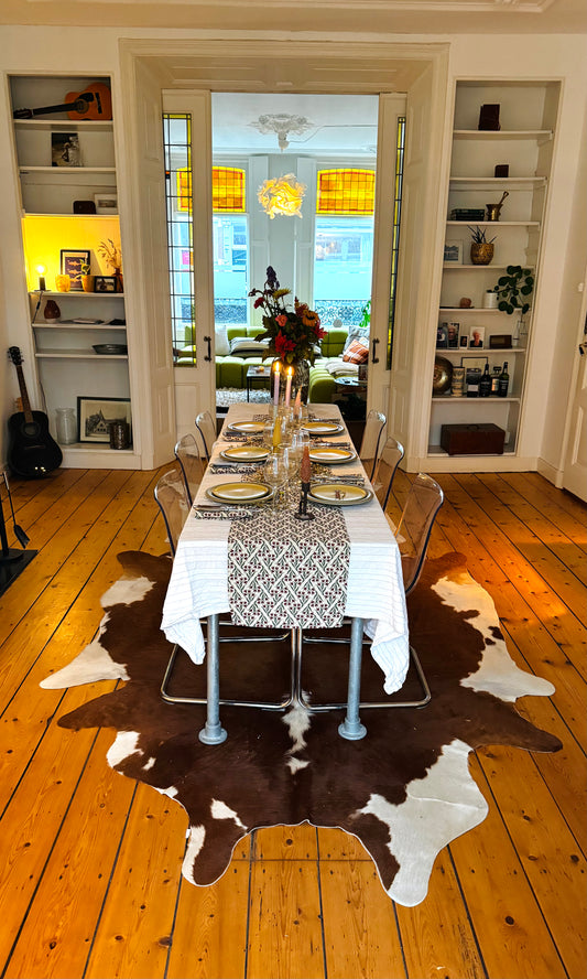 Tafelloper met 8 servetten