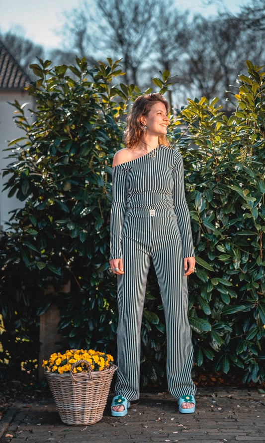 Scheef Schoudertje Top