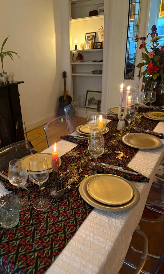 Tafelloper met 8 servetten