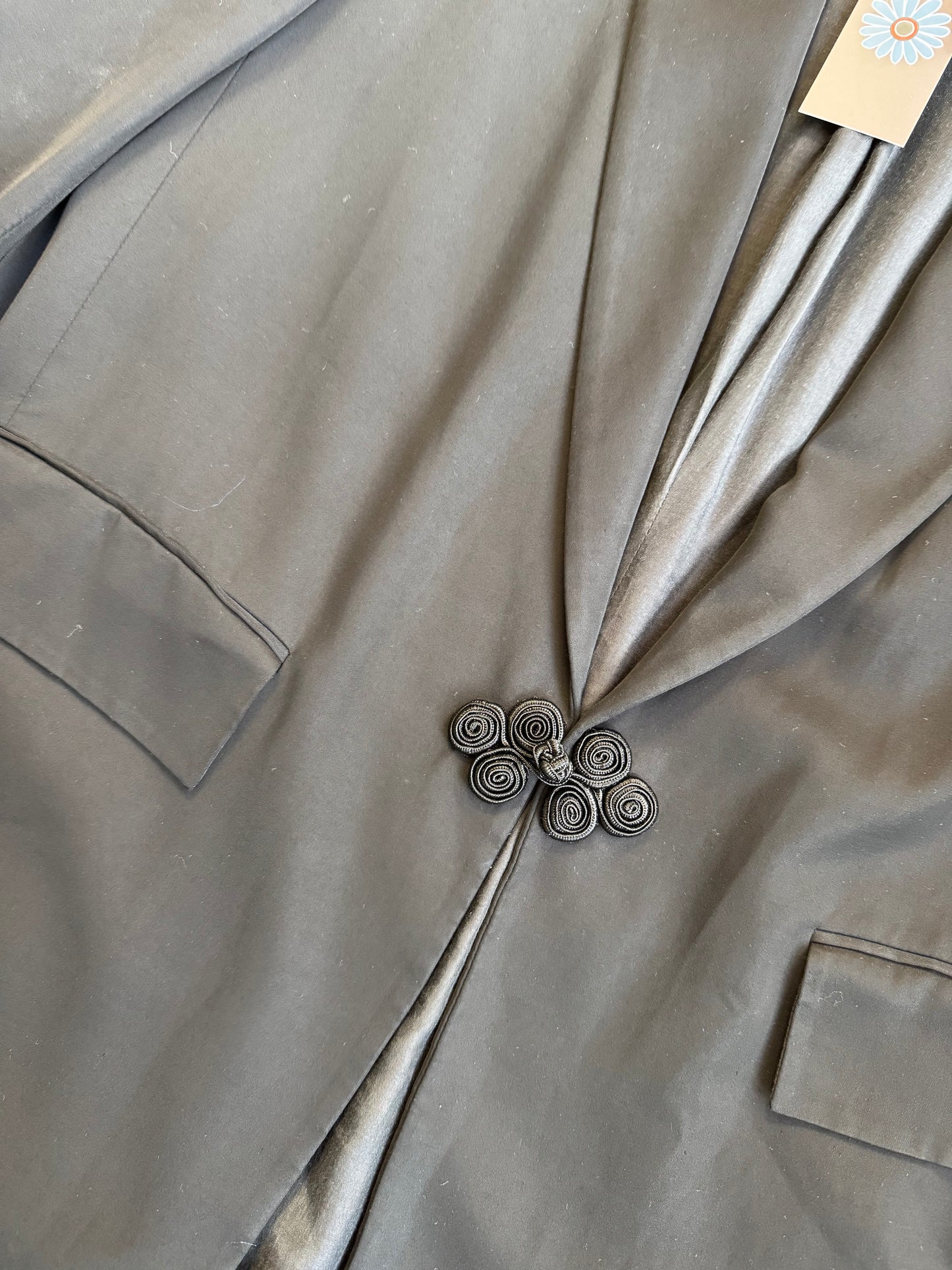 REWORK zwarte blazer met siersluiting