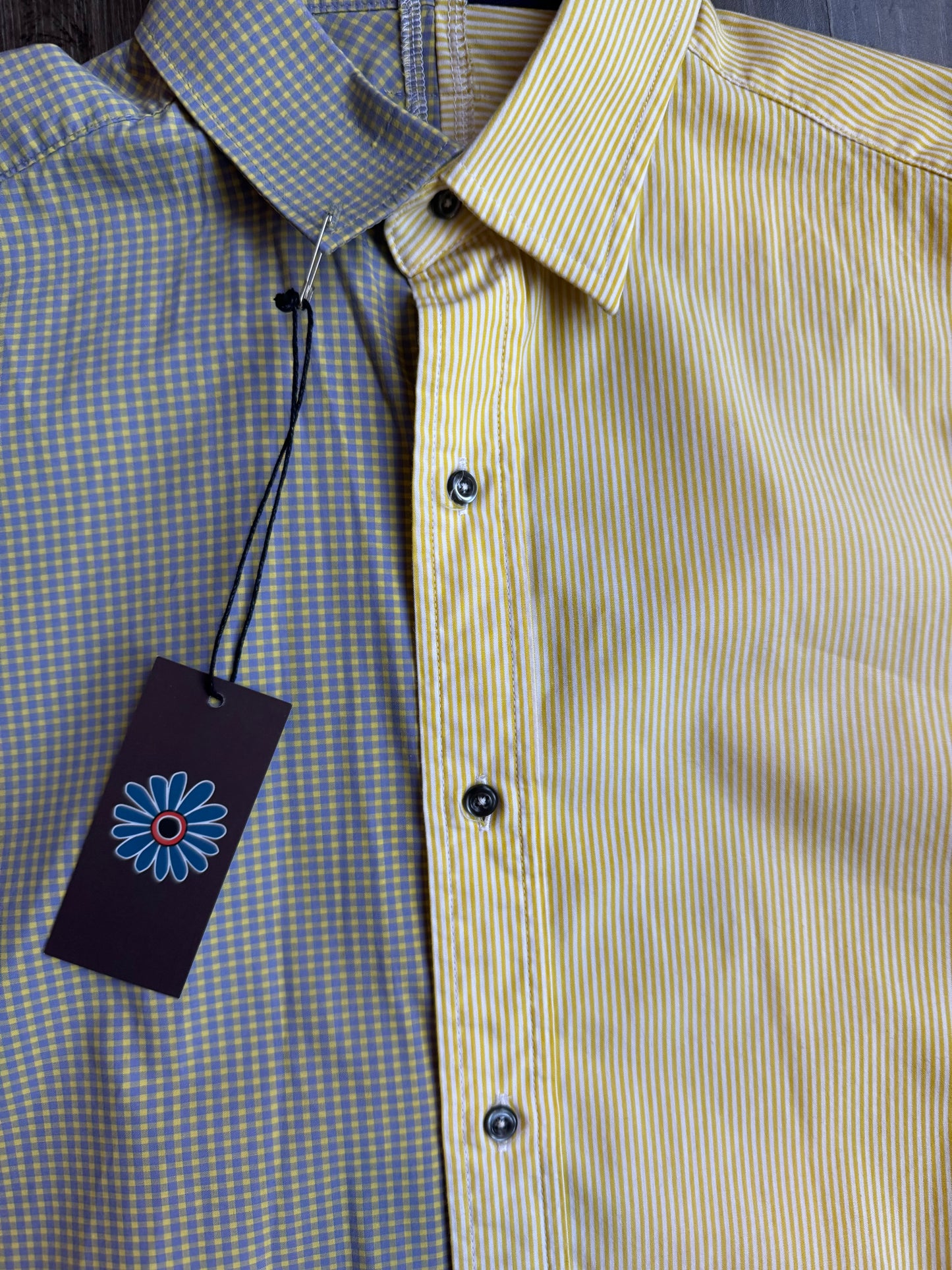 REWORK tweezijdig geruit overhemd