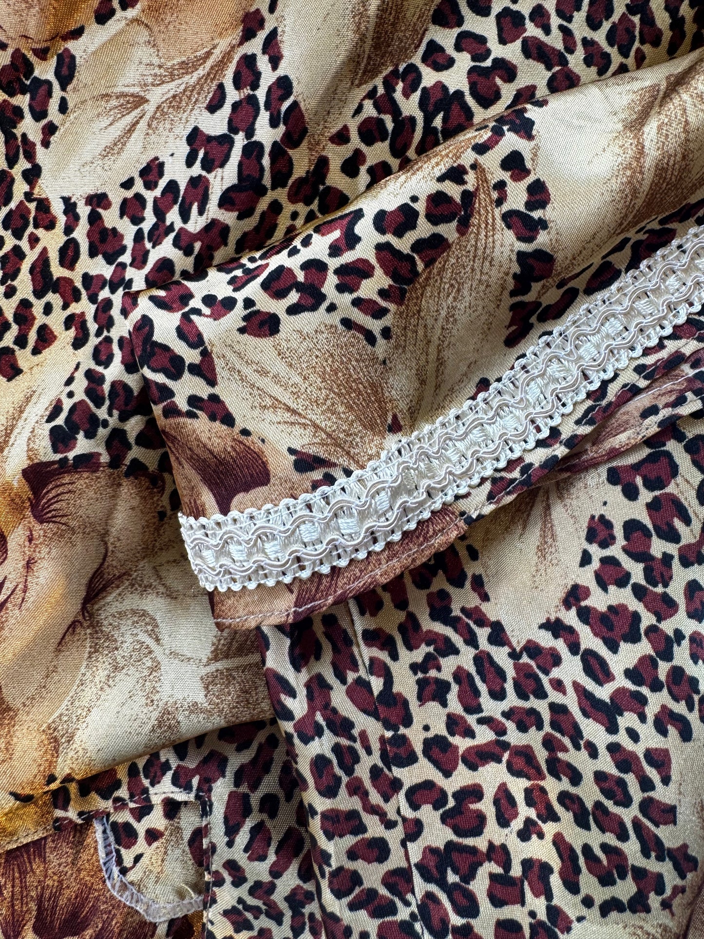 REWORK panter set hemdje en short met sierband