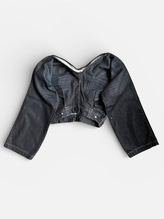 REWORK ondersteboven broektop