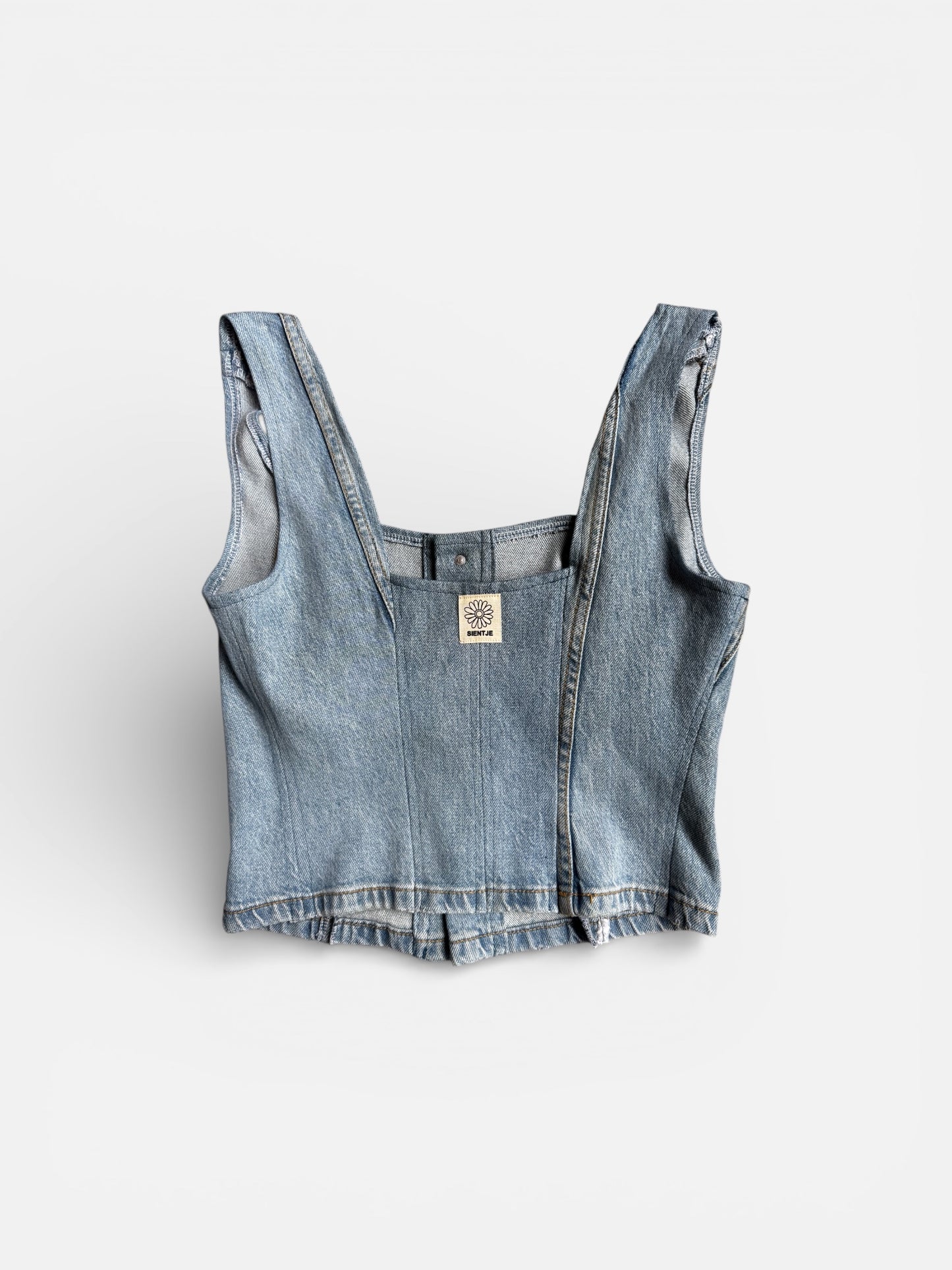 REWORK denim corsettop