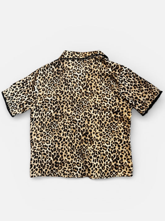 REWORK pantertop met knoopsluiting