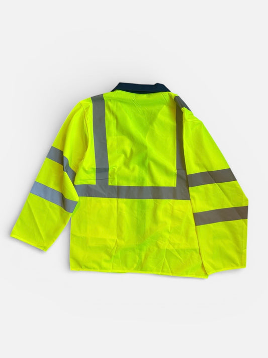 REWORK fluor jas met kraag