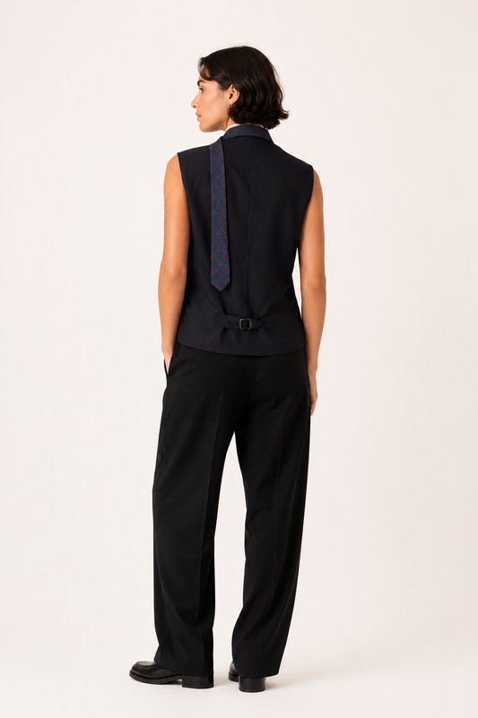 REWORK gilet met stropdas