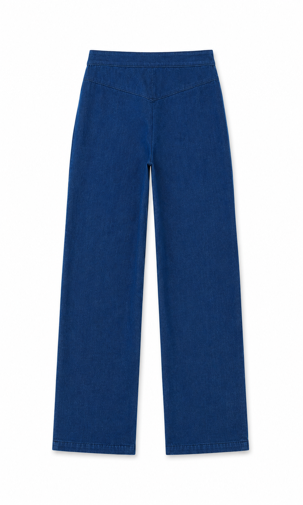 Denim broek met handen als zakken