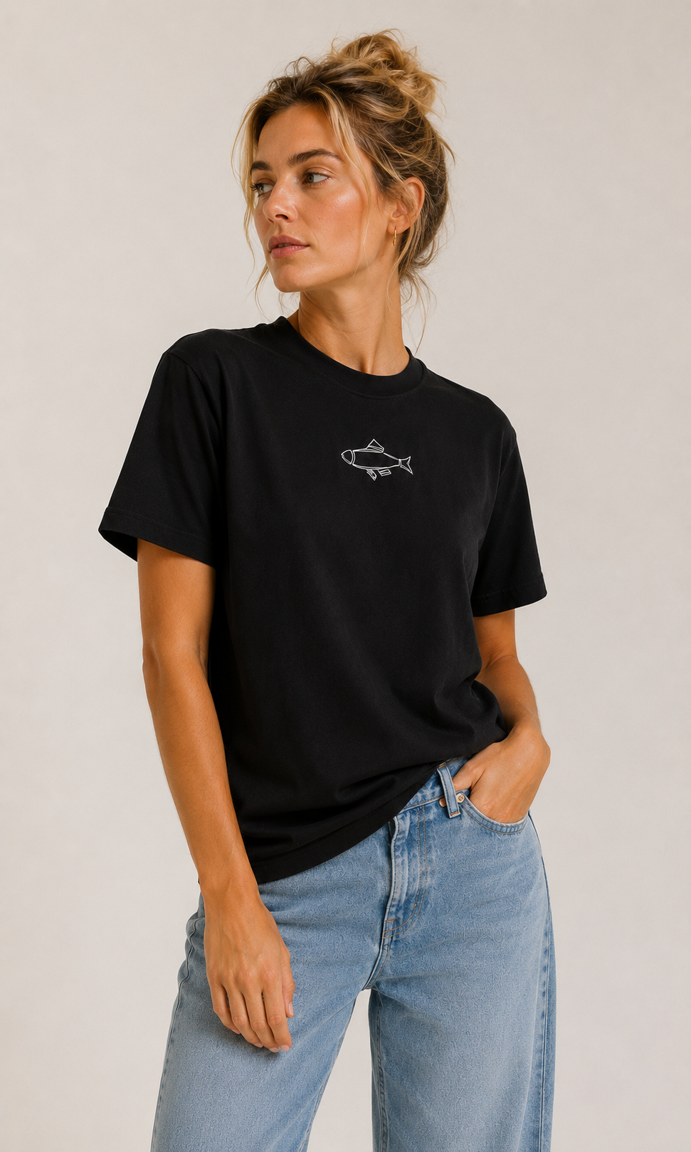 Zwart T-shirt met haring - editie 2