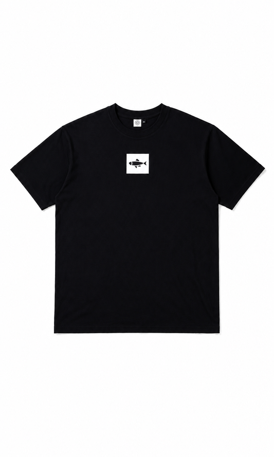 Zwart T-shirt met haring - editie 3