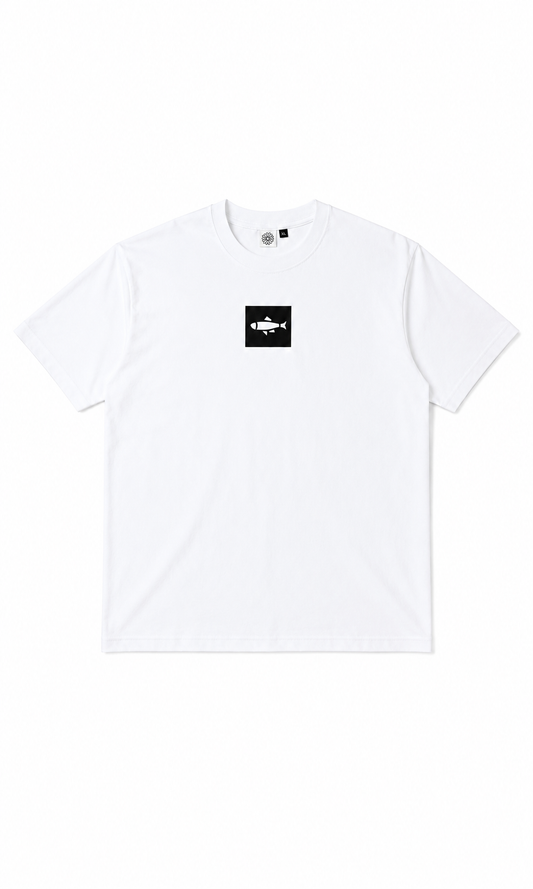 Wit T-shirt met haring - editie 3