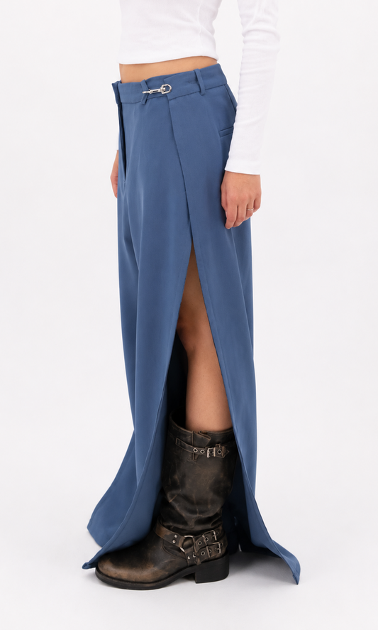 REWORK losse broek met splitten