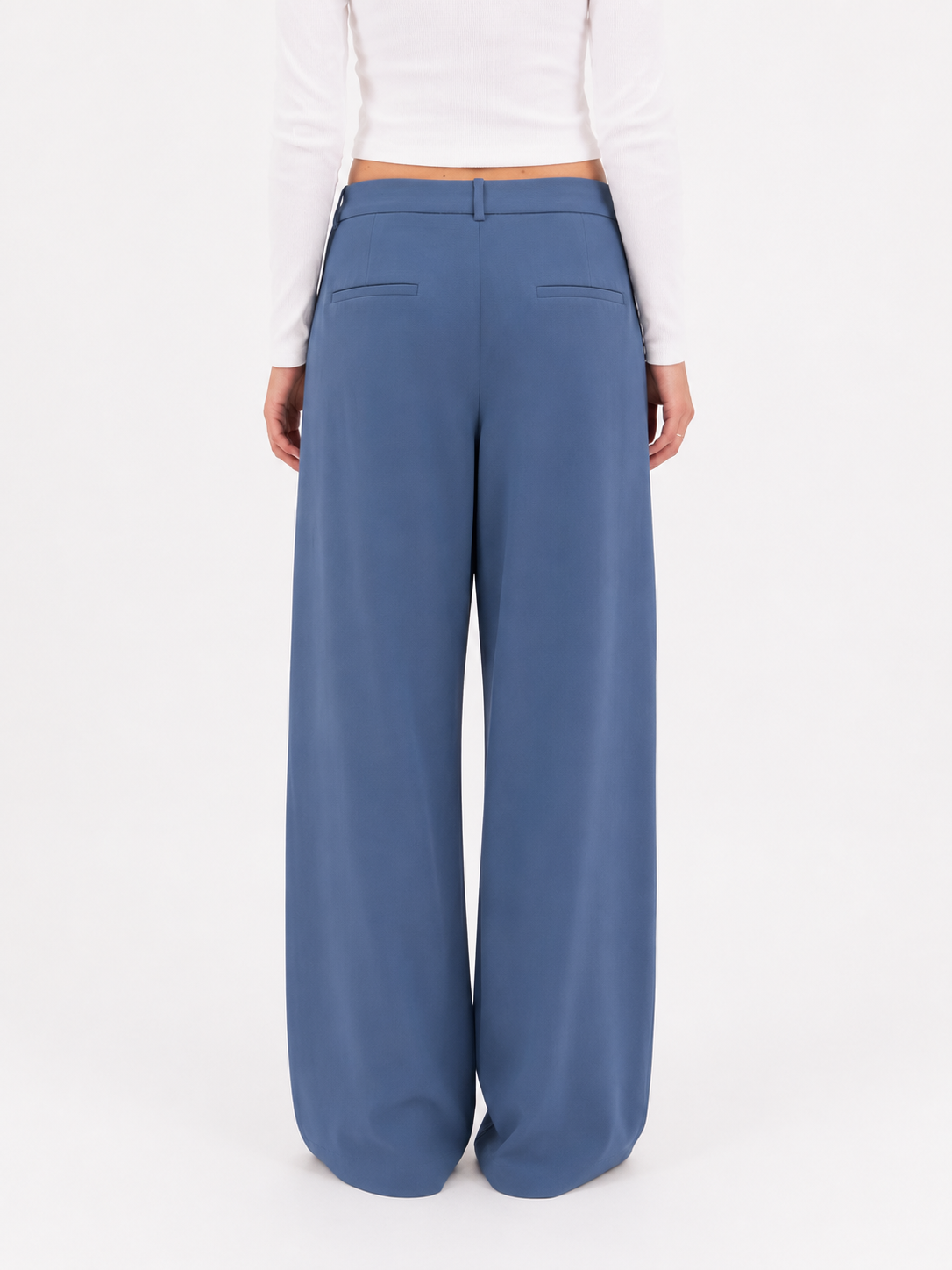 REWORK losse broek met splitten