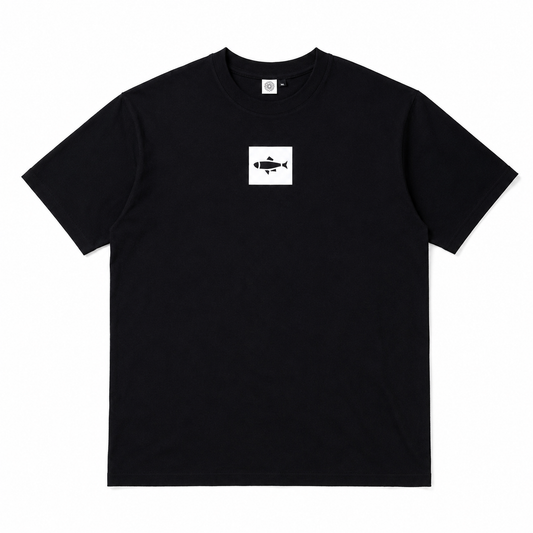Zwart T-shirt met haring - editie 3