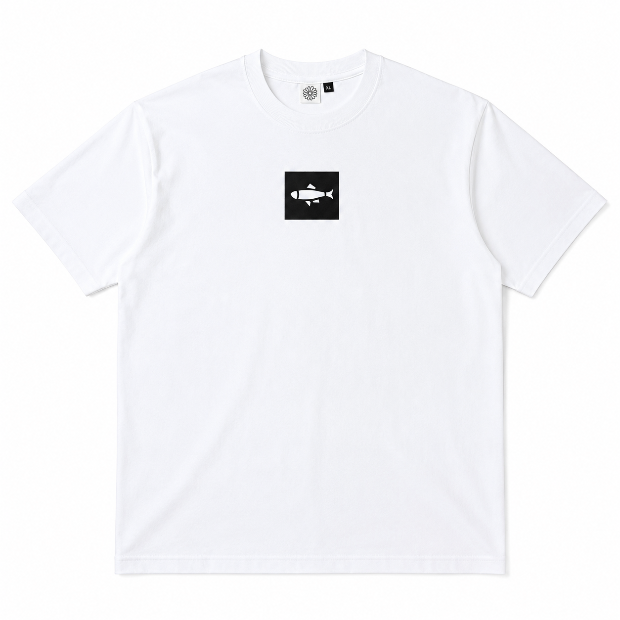 Wit T-shirt met haring - editie 3