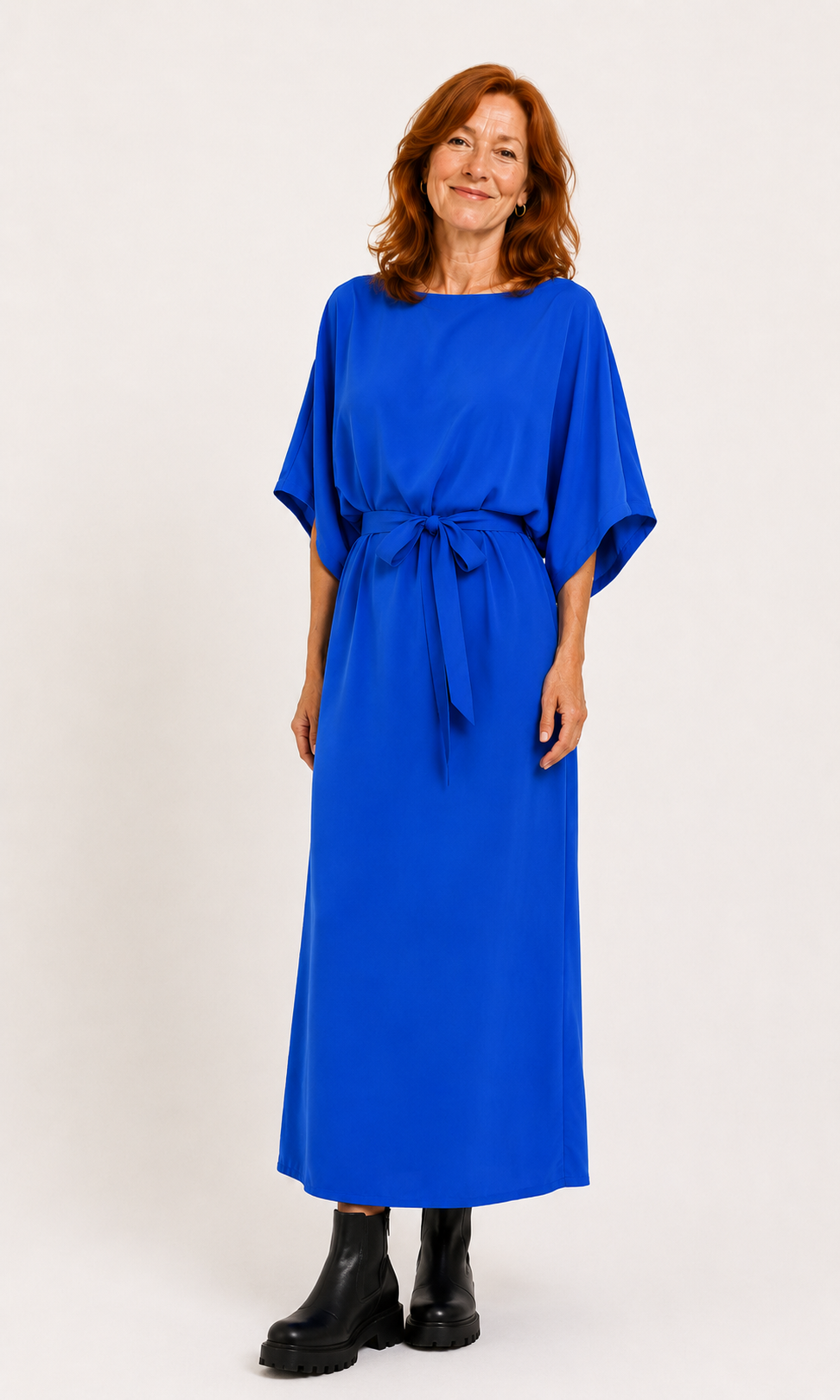 Wikkeljurk lang blauw