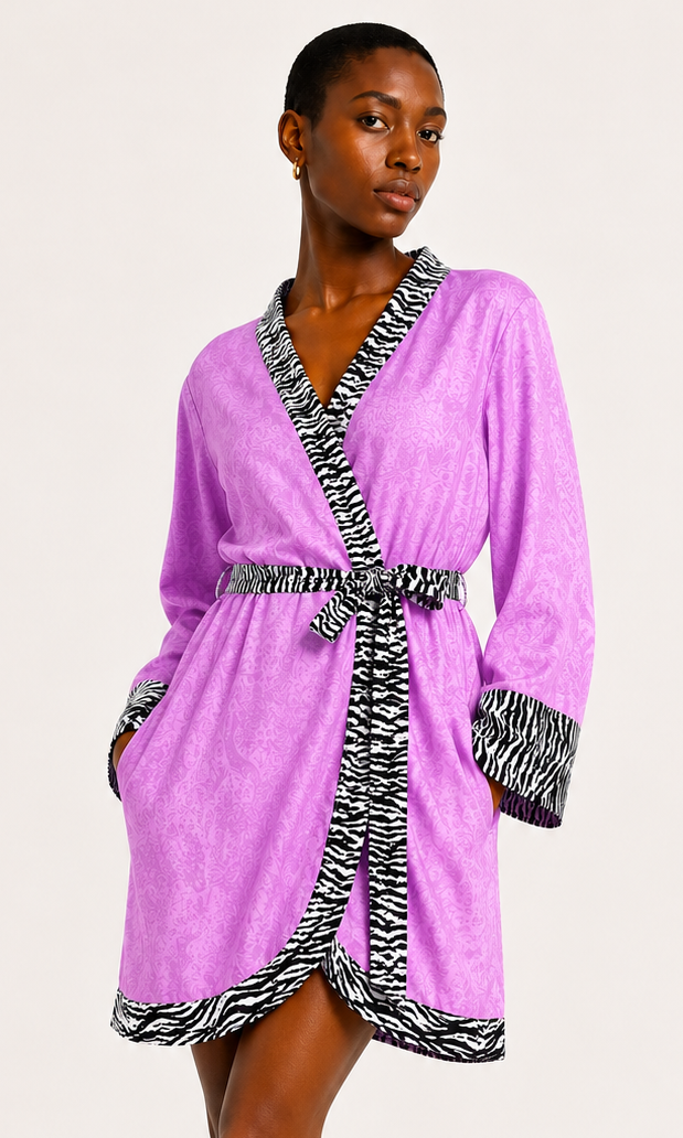 Wikkeljurk in roze en zebra