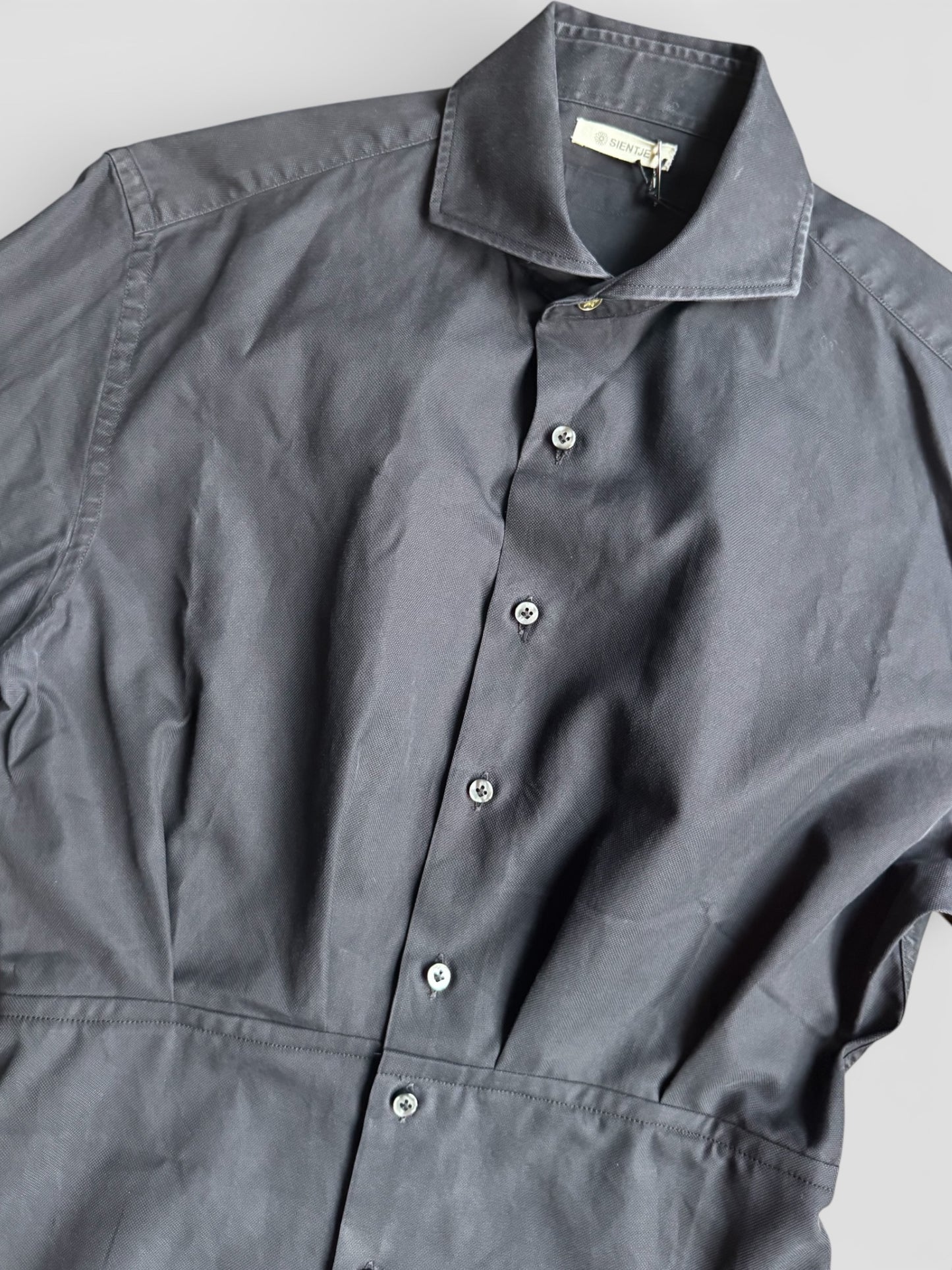 REWORK zwart overhemd met taille