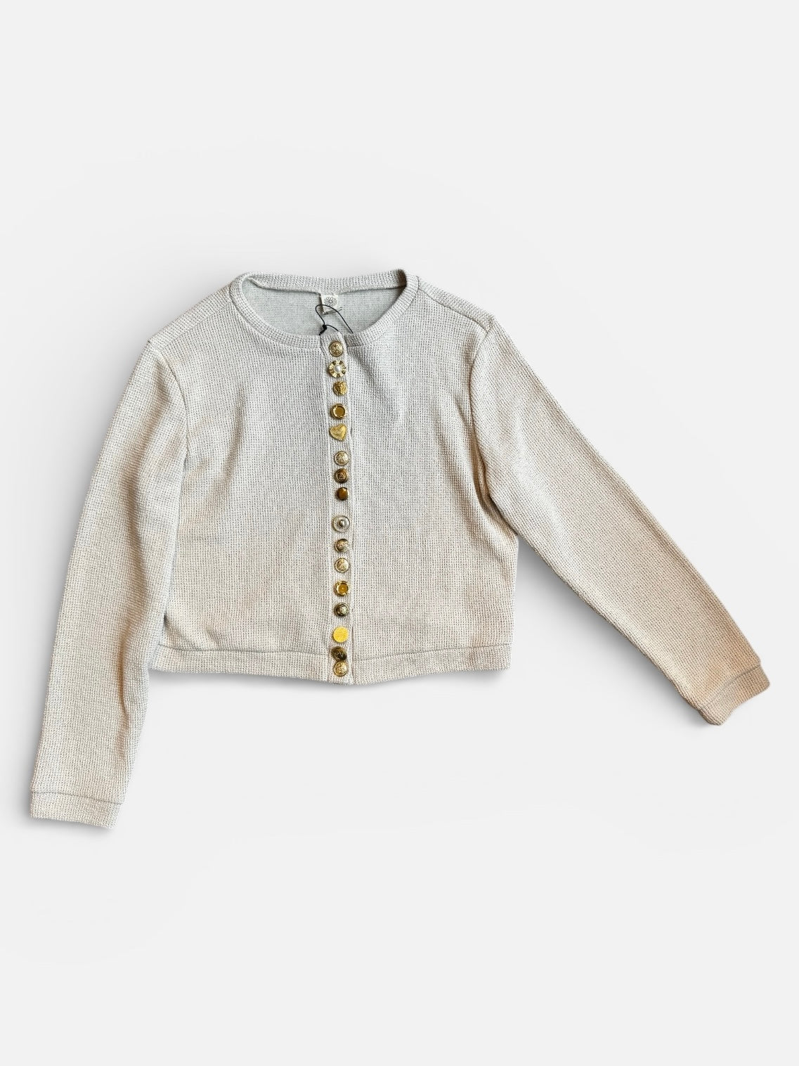 REWORK vest met gouden knopen