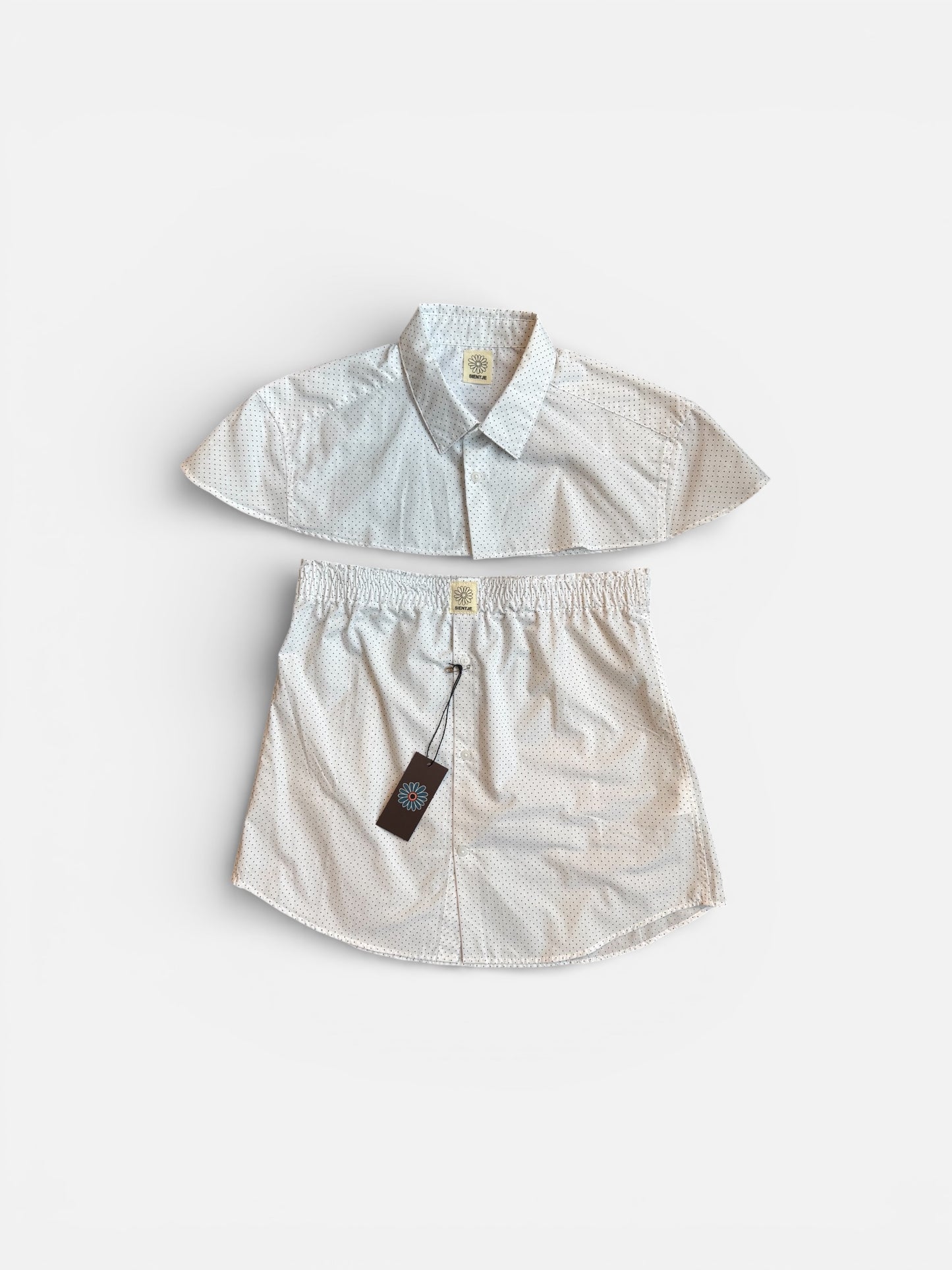 REWORK strapless top/rokje + schouderstuk