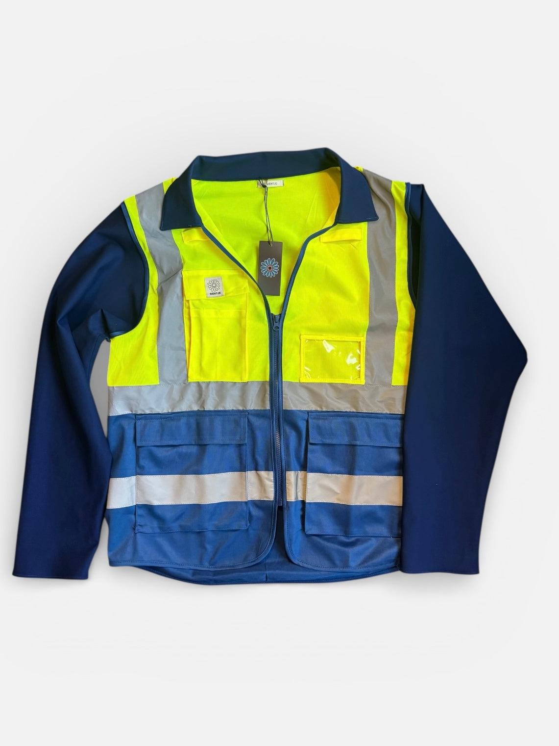 REWORK fluor jas met kraag