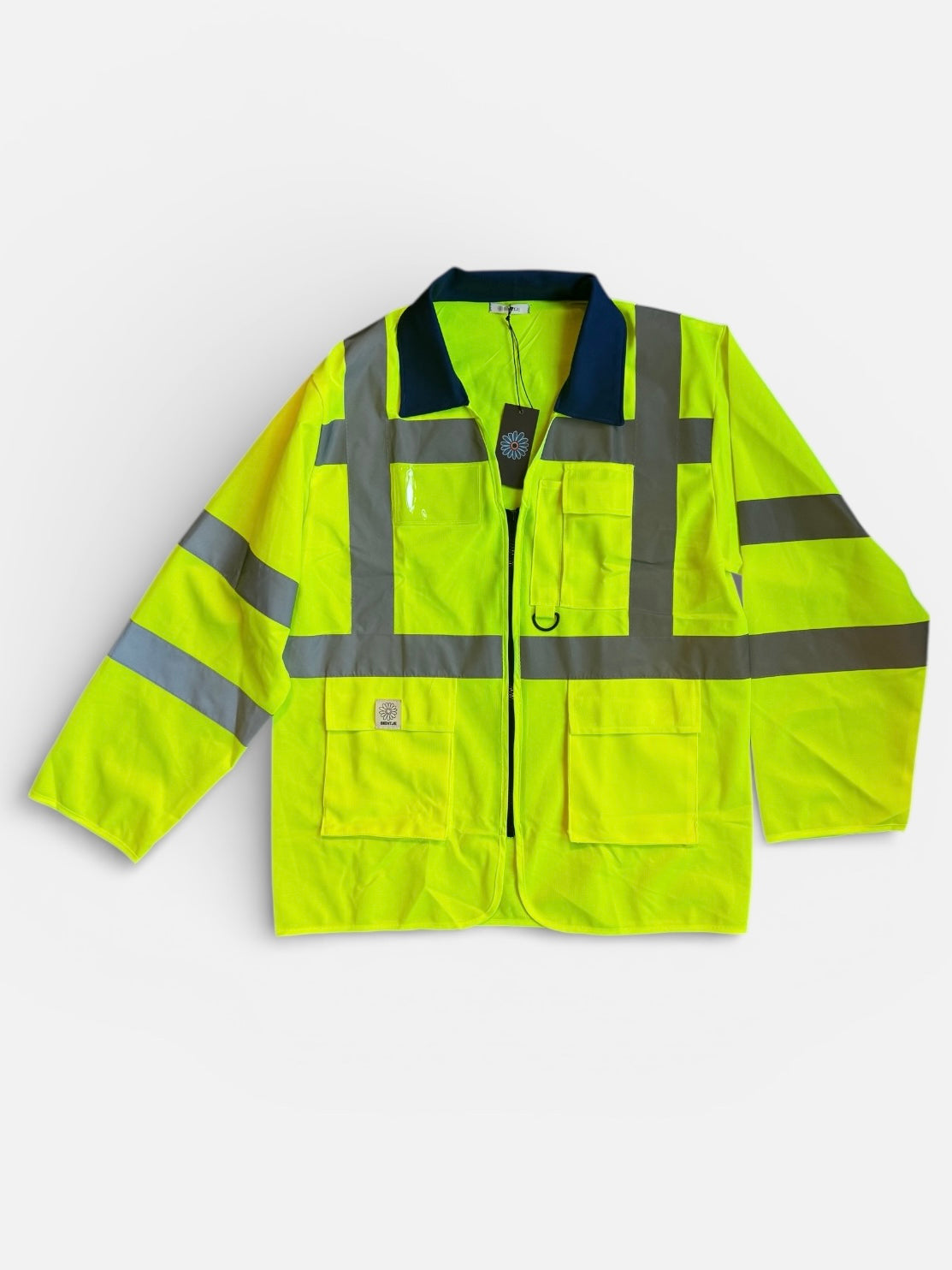REWORK fluor jas met kraag