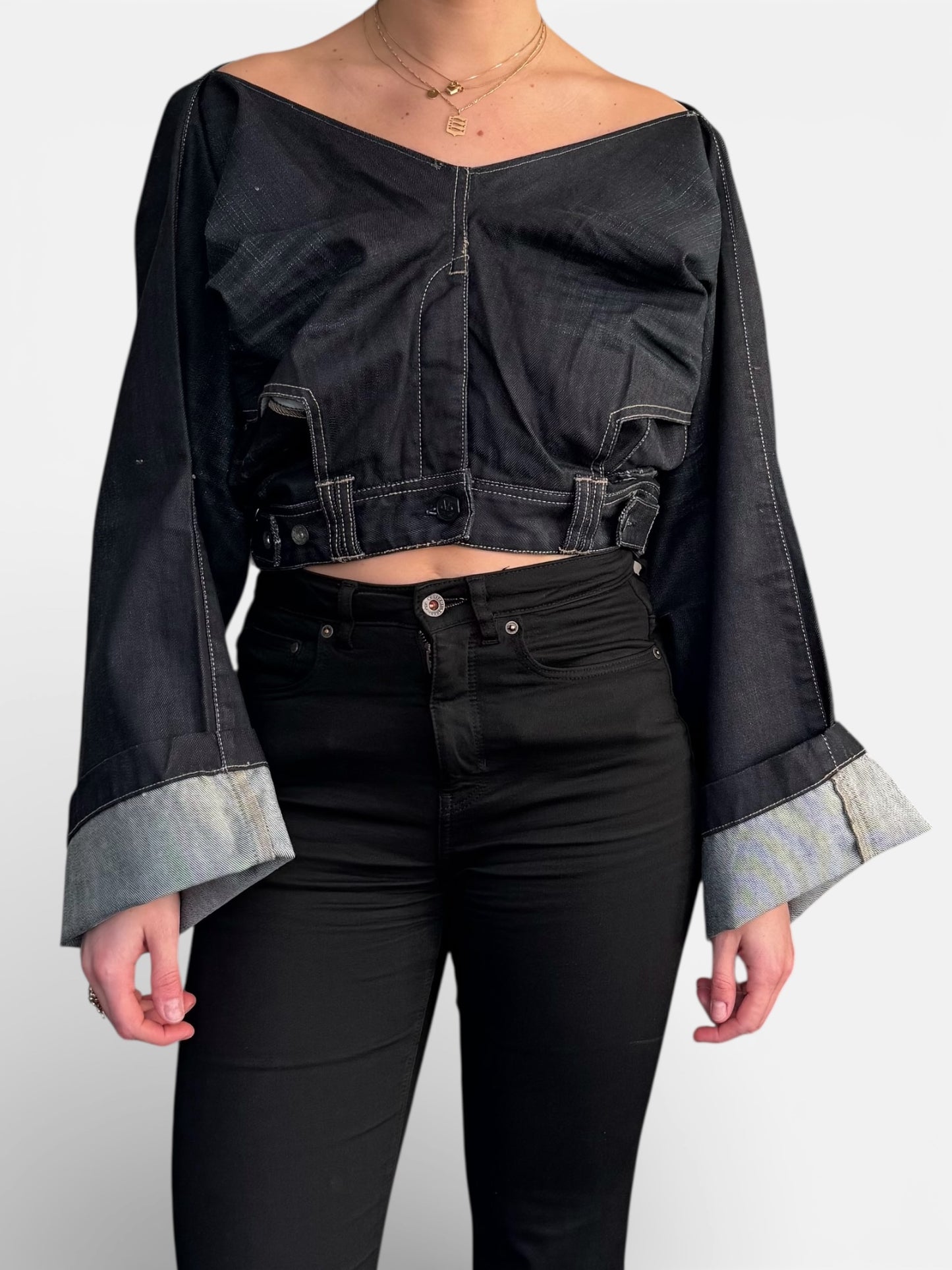 REWORK ondersteboven broektop