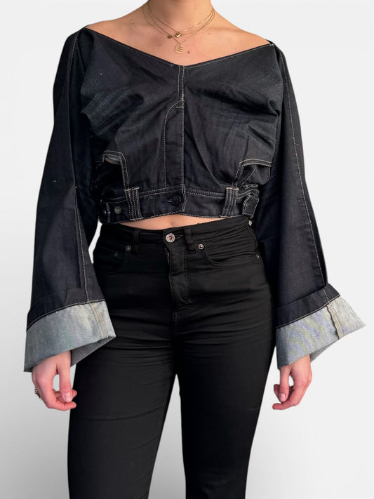 REWORK ondersteboven broektop