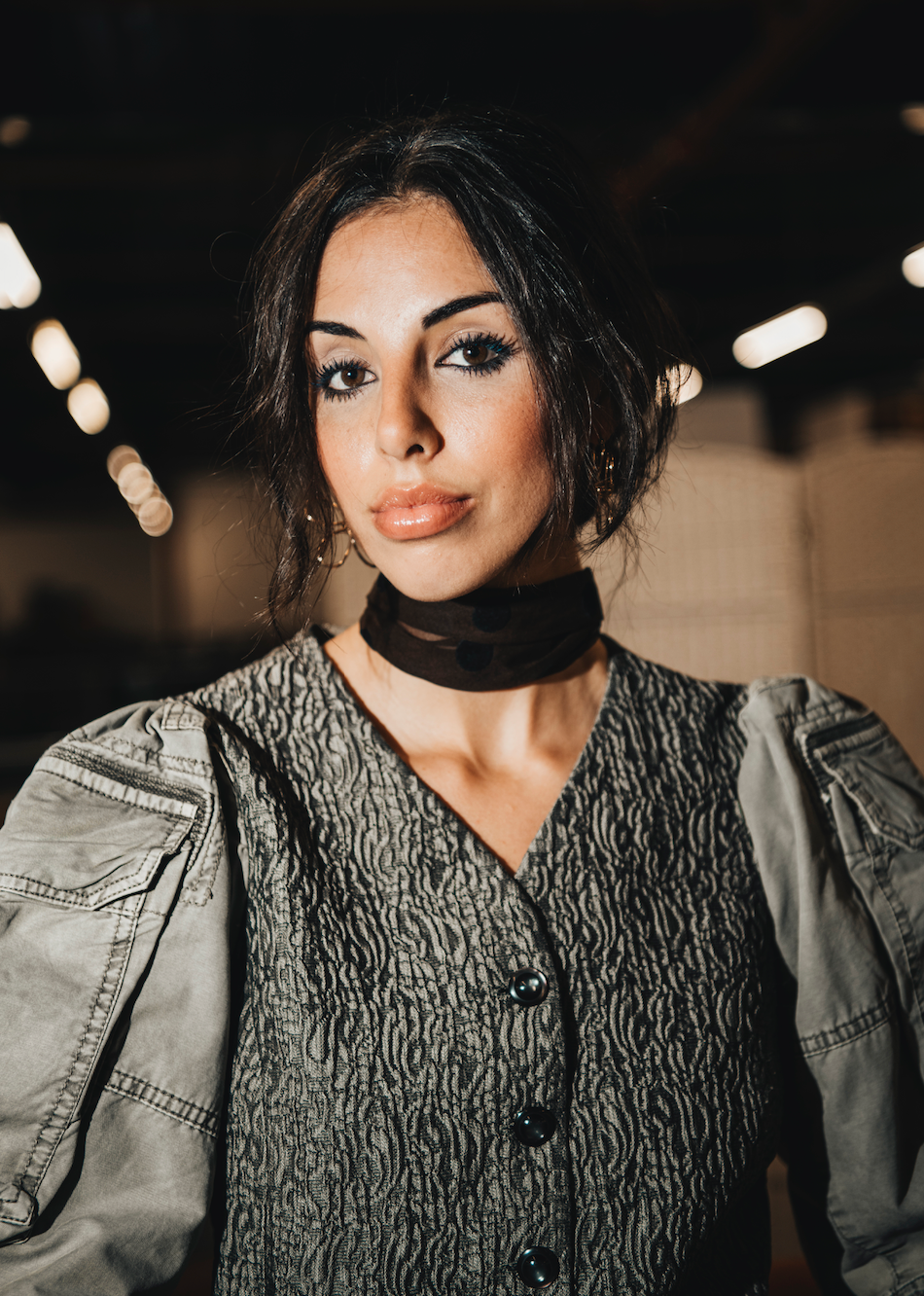 REWORK top met opvallende mouwen